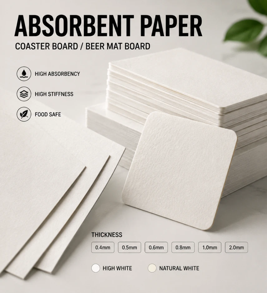 Absorbent Paper / Coaster Board